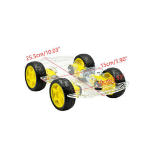 Smart robot ชุดขับเคลื่อน 4 ล้อ 1 ชั้น DIY