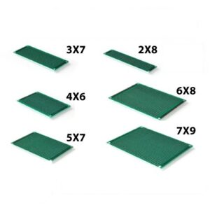 PCB แผงไข่ปลา 2 ด้าน ระยะพิน 2.54mm ขนาด 2x8 3x7 4x6 5x7 6x8
