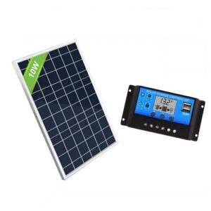 Solar Cell 18v 10W  20W / Solar Charge PWM 12V/24V 10A แผงโซล่าเซล และ เครื่องชาร์ตแบต