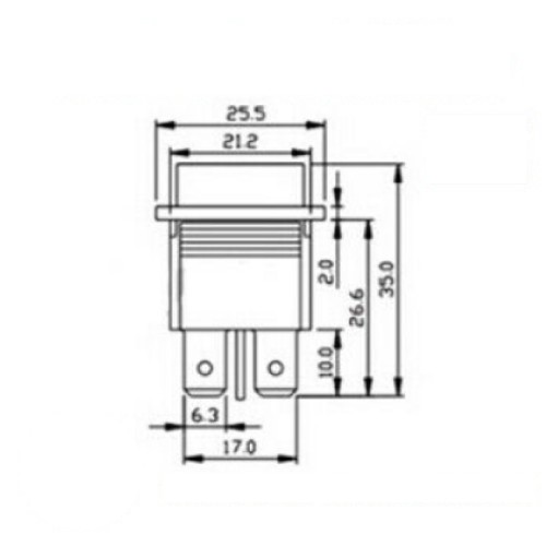 KCD4 สวิตซ์เปิด/ปิด 4 ขา ขนาดใหญ่ 35x25.5mm - Image 4
