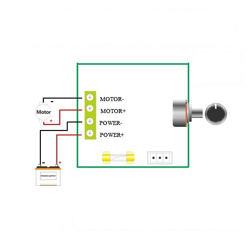 Speed Control Motor PWM ควบคุมความเร็วมอเตอร์ 12V-40V 10A - Image 7