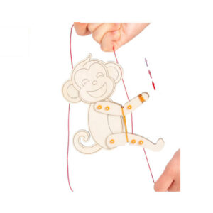 หุ่นยนต์ ลิงปีนเชือก แรงเสียดทาน วัสดุไม้ DIY