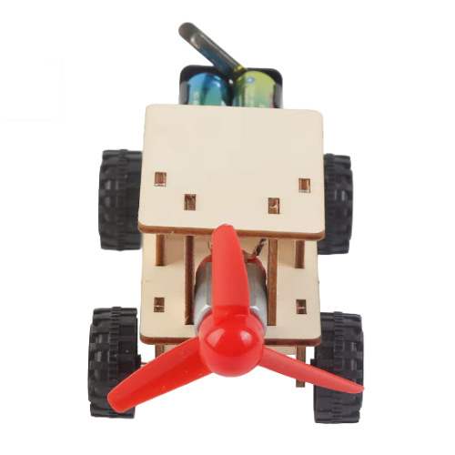 ชุดรถ พลังงานลม ขนาดเล็ก ชุดงานประดิษฐ์วัสดุไม้ DIY - Image 4