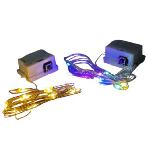 ไฟ ประดับ กระพริบ หลากสี ปรับลดได้ 3 ระดับ สายยาว 1 เมตร พร้อม ถ่านกระดุม