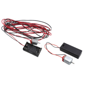 Set DC motor 130 เชื่อมต่อรางถ่าน AA / AAA