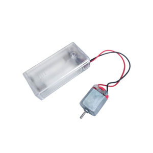 Set DC motor 130 เชื่อมต่อ รางถ่านใส มีสวิตช์ AA